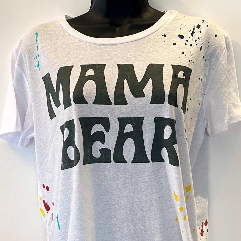 NWT Medium Chaser Mama Bear Paint Splatter T